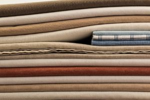 folded bed sheets