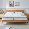 White Full Size Hybrid Mattress with Memory Foam and Pocket Springs